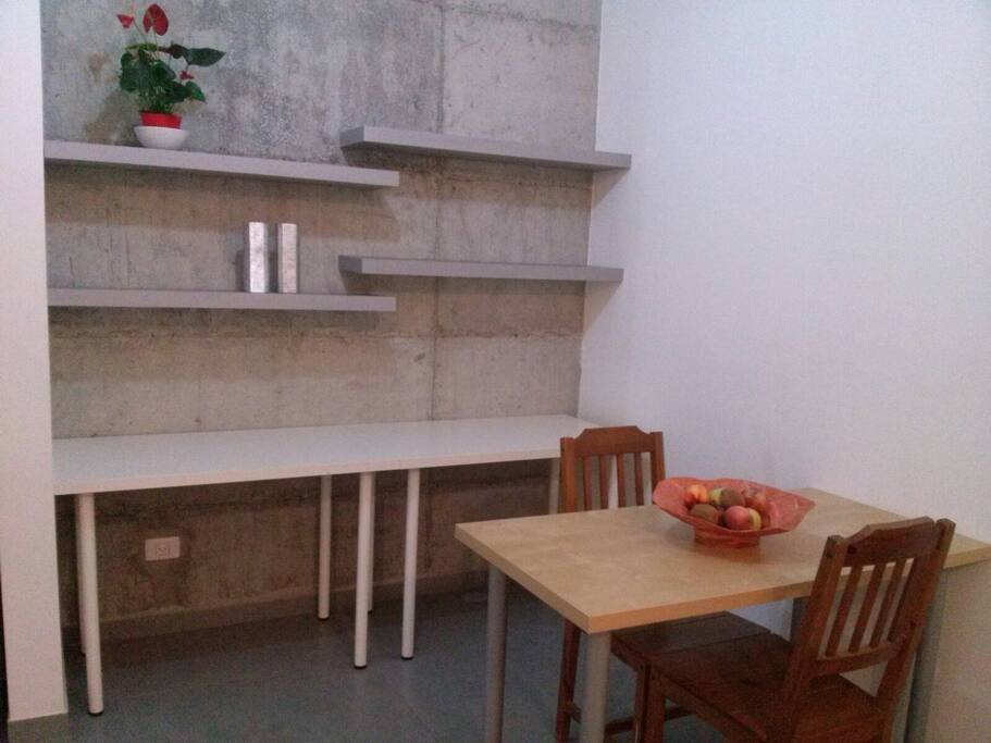 dining and working space