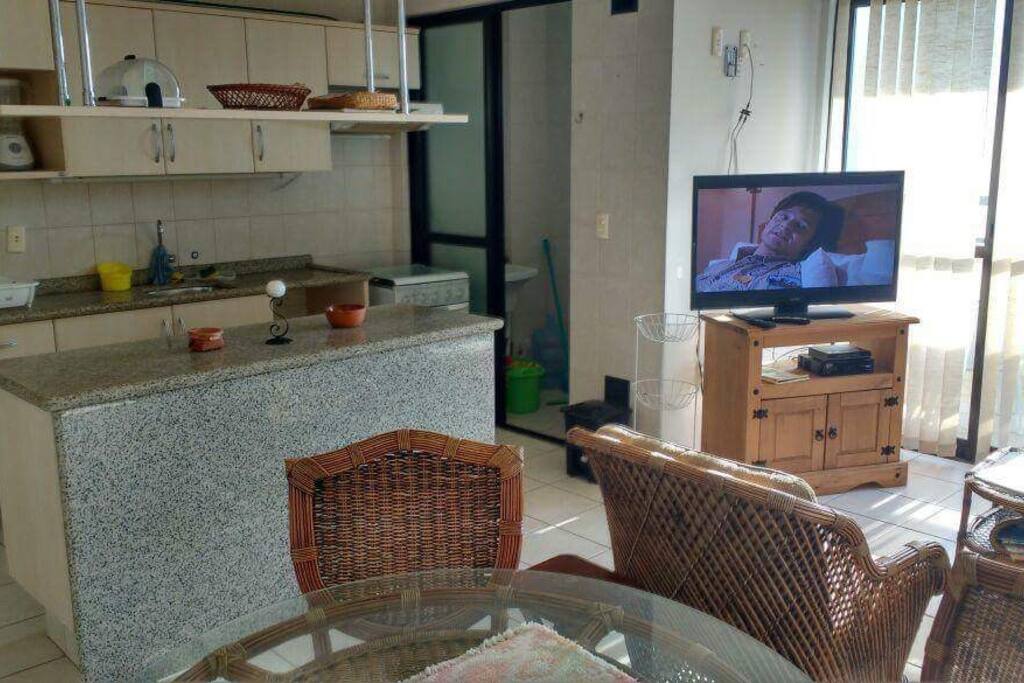 Kitchen and living room