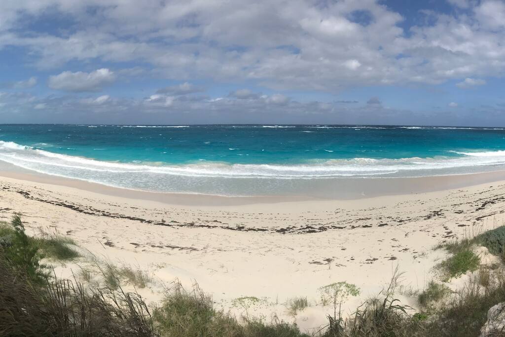 Nearest beach is a 15 minute drive away.