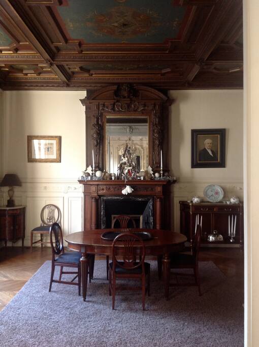 salle à manger cheminée