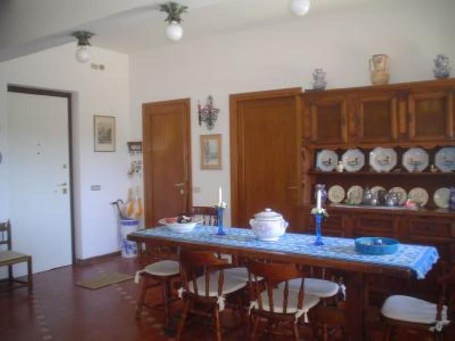 La sala da pranzo