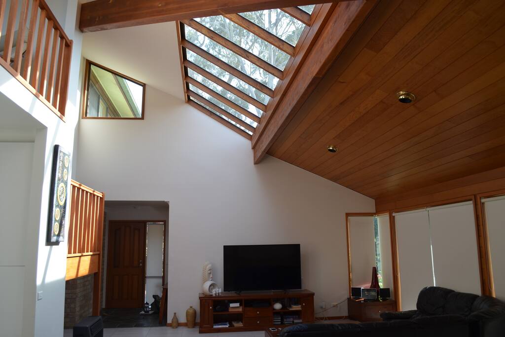 Glass Skylight in Lounge Room