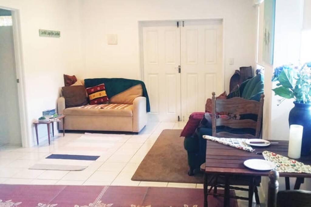 Comfortable lounge to lie back and relax