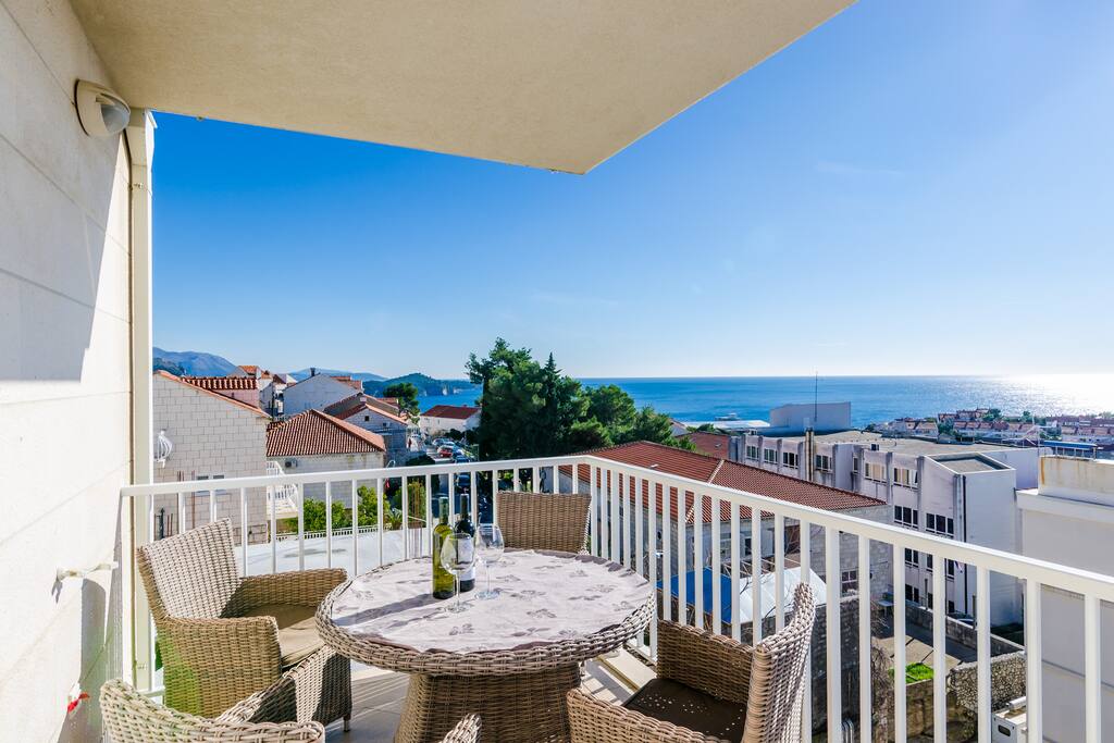 Butterfly apartment - Terrace with Sea View
