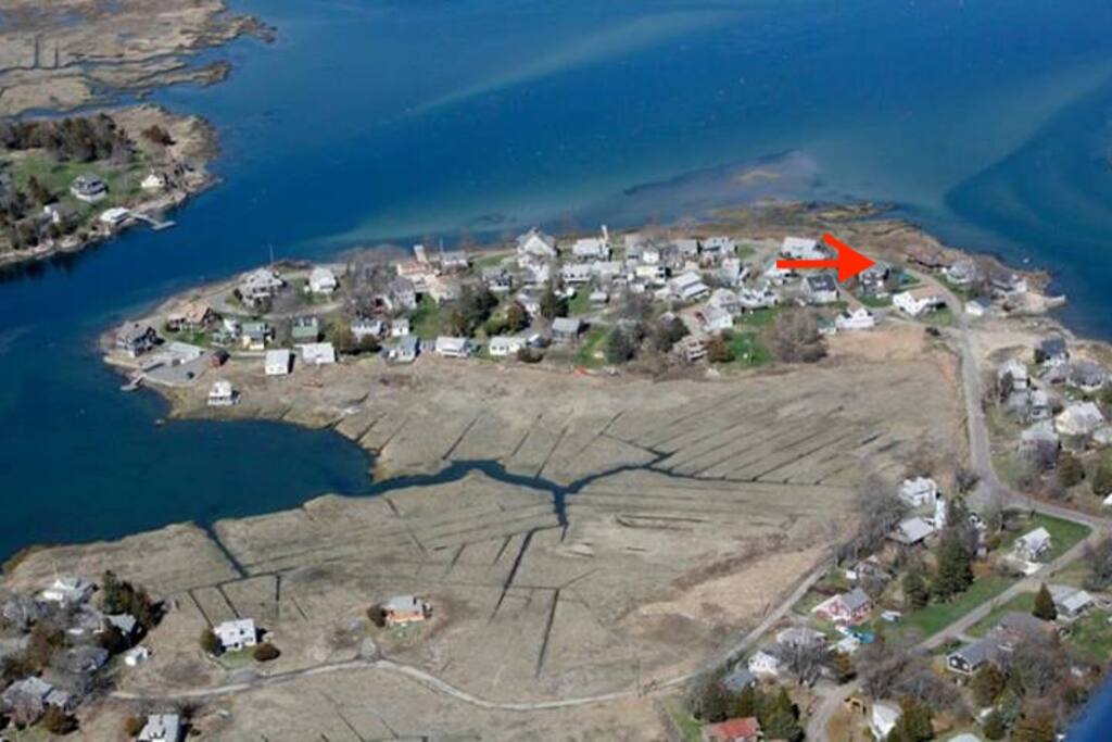 Red arrow is your destination spot!!