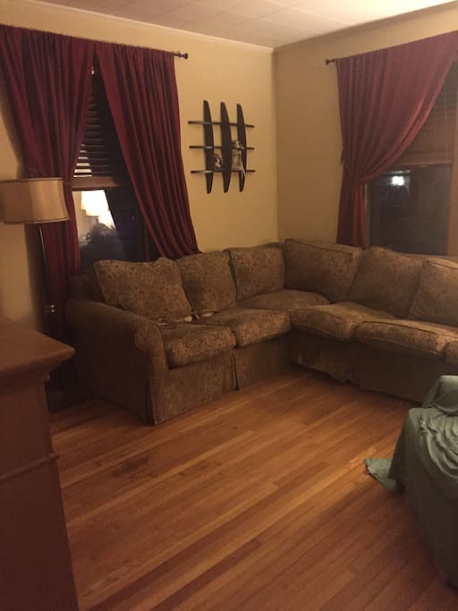 Shared living room with cable