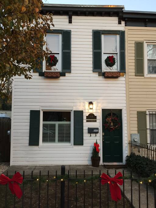 Front of home for the holidays