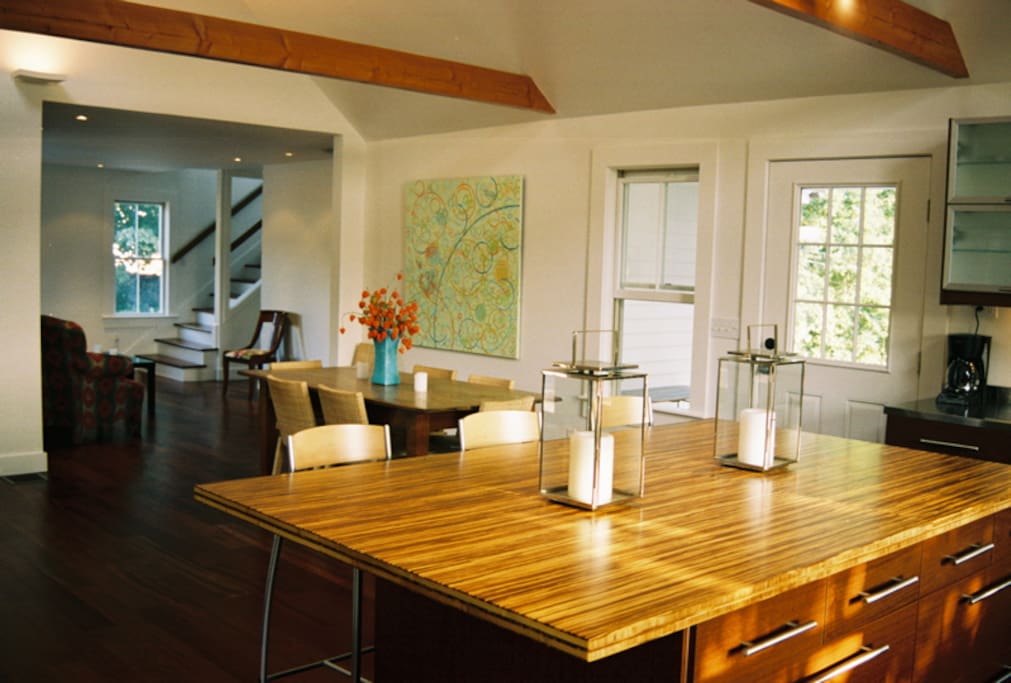 Open plan has great light and is ideal for entertaining