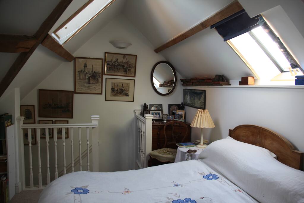 Bedroom to private staircase