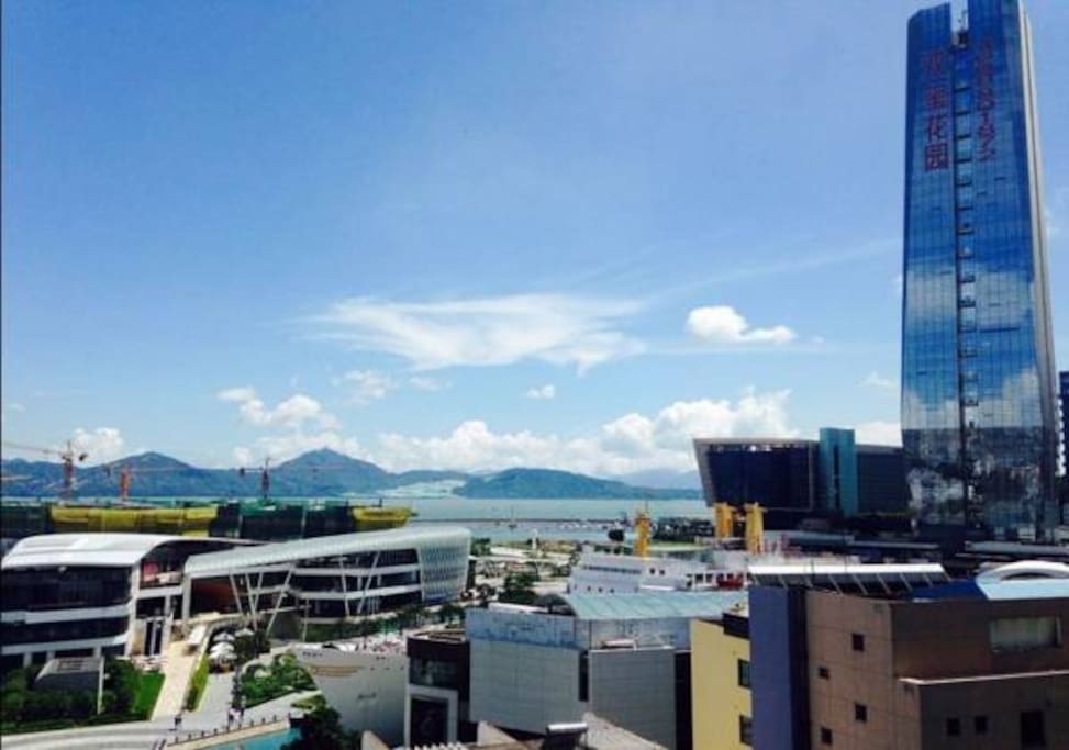 阳台上的景色