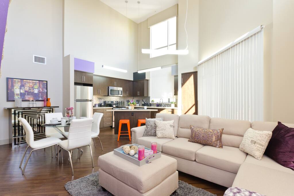 Gorgeous living room with high end furniture