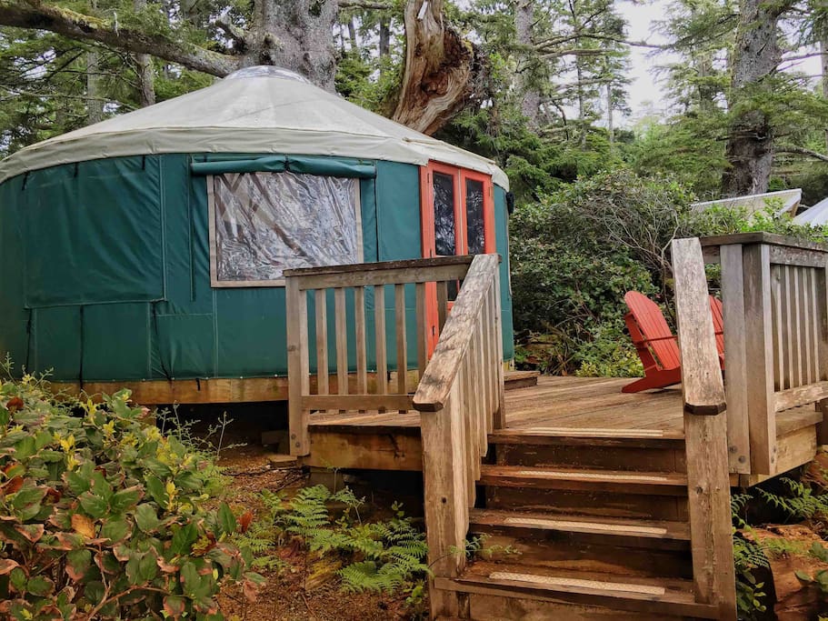 6. Large Ocean Front Yurt Yurts for Rent in Ucluelet, British