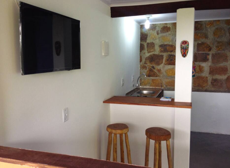 Sala e cozinha compacta