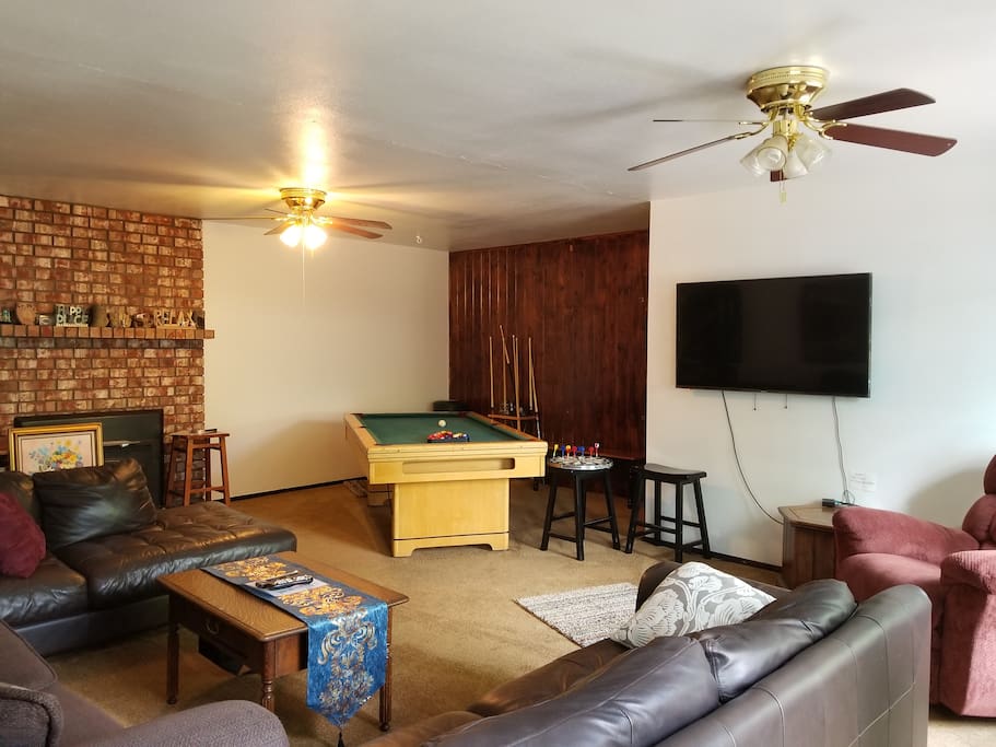 more of living area to relax and talk