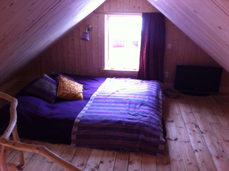 The sleep loft for two.