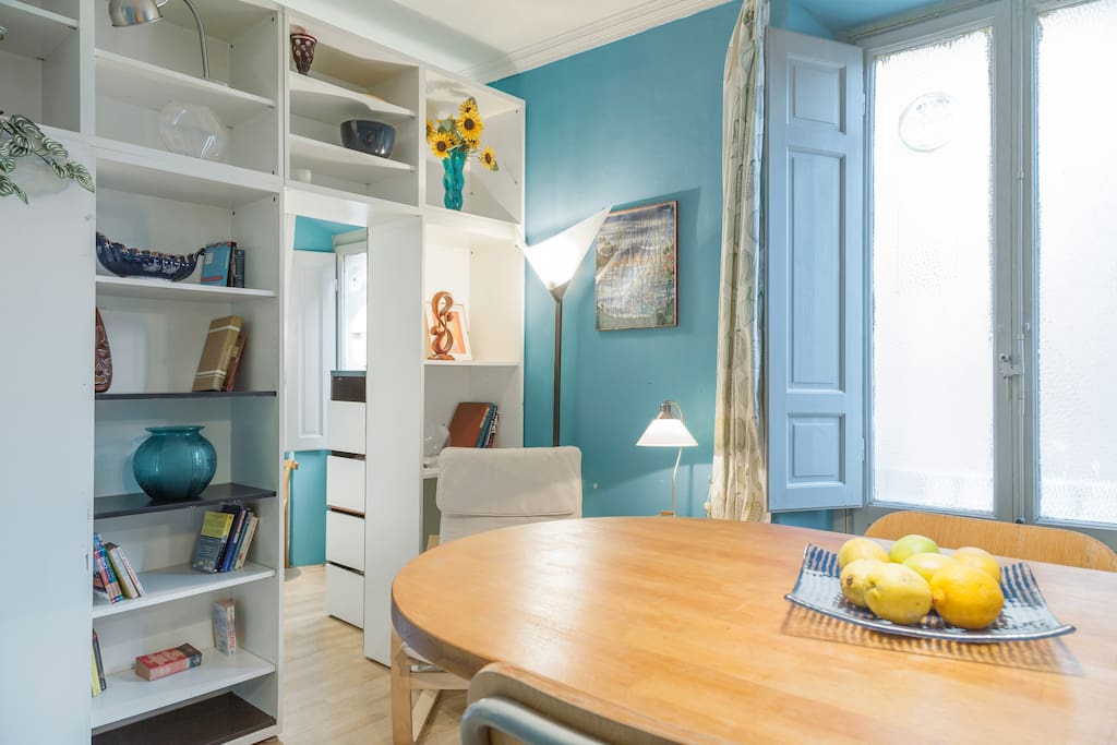 The Living room - The dining table