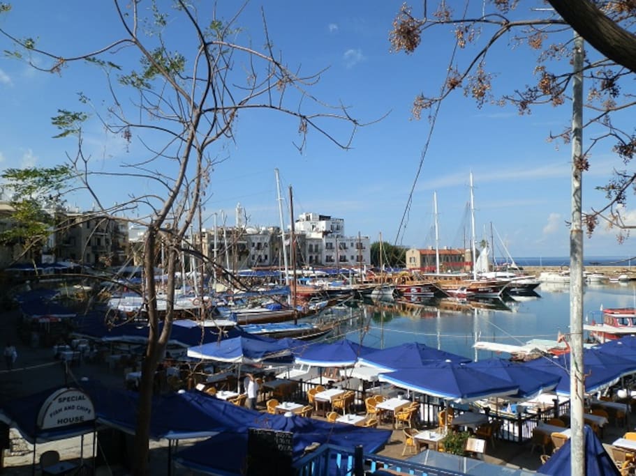 Gorgeous Kyrenia/Girne, an ancient Venitian port with its fortress castle and many traditional Gullet sail boats offering daily or evening cruises as well as a choice of restaurants serving seafood and local dishes.