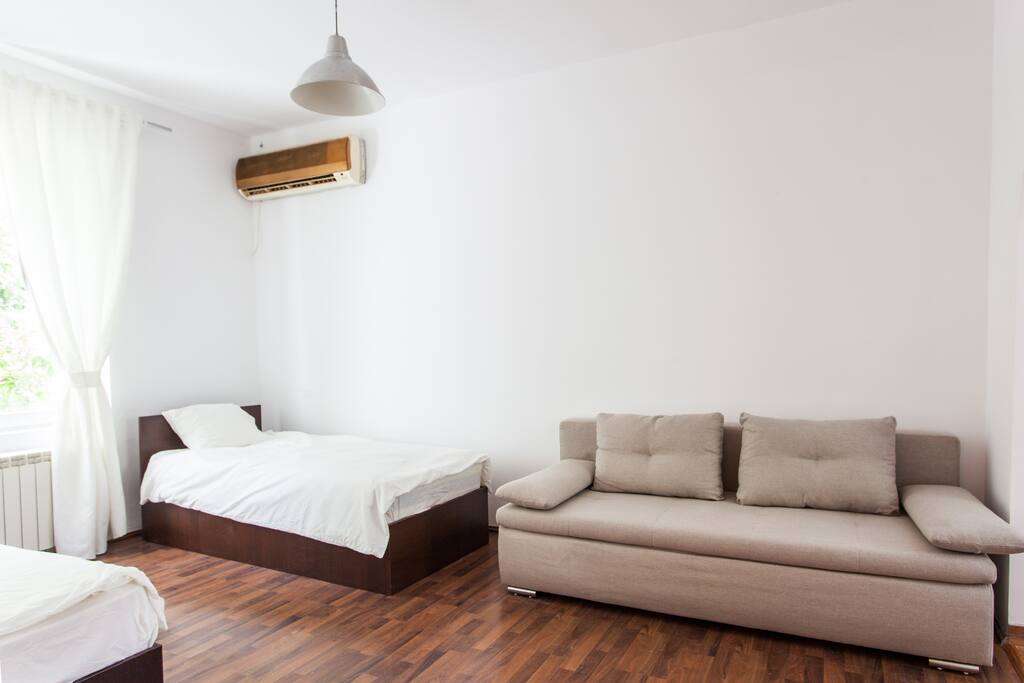 Room 1 - 2 Beds, 1 Sofa