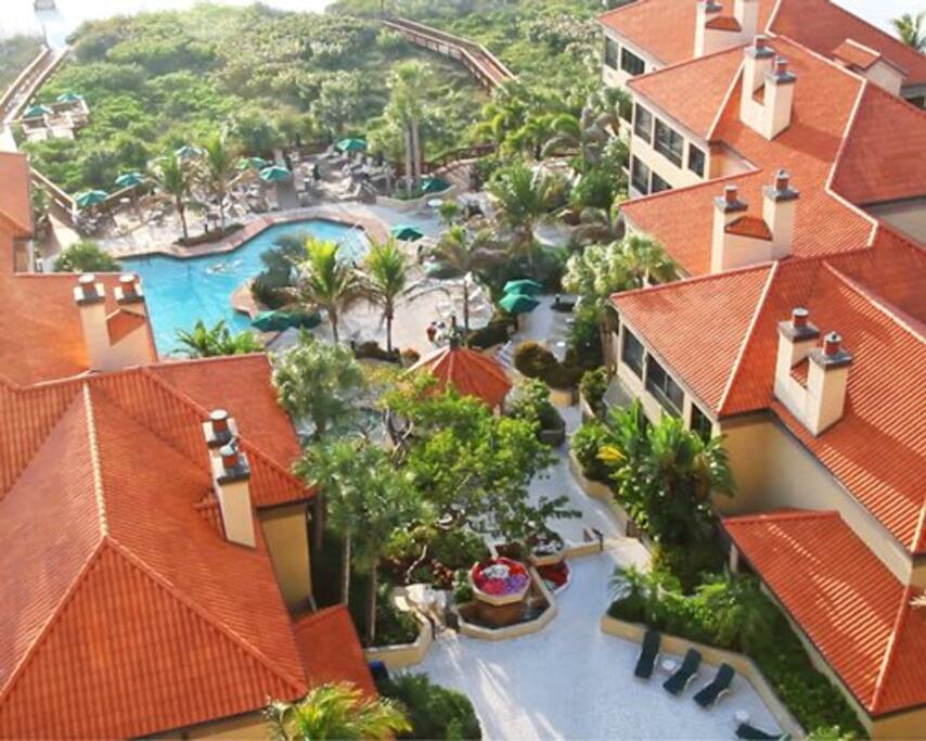 Aerial View of Pool & Amenities