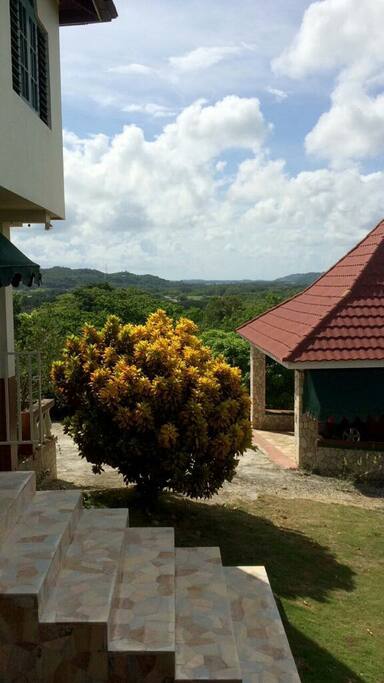 Breath taking view from side entrance to the house