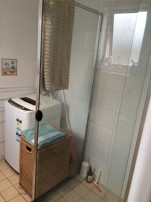 Shower and Laundry