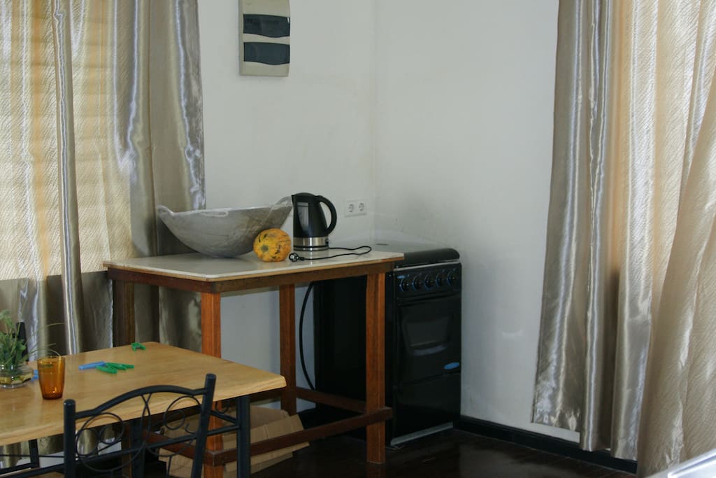 The dining area