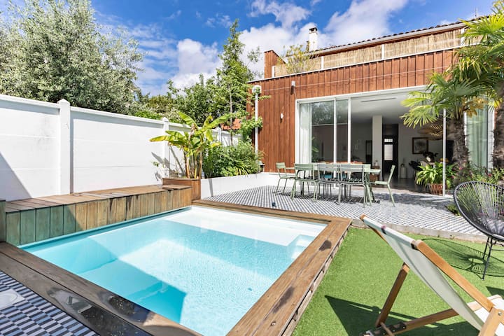 Spacieuse maison 4ch/ 4sdb avec piscine & cheminée