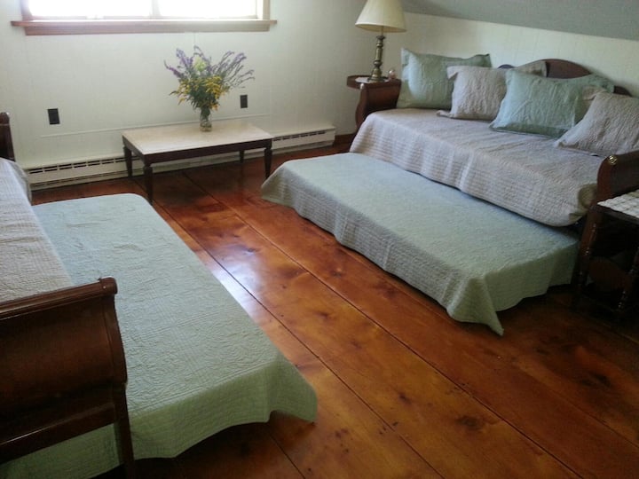Loft bedroom with trundle beds