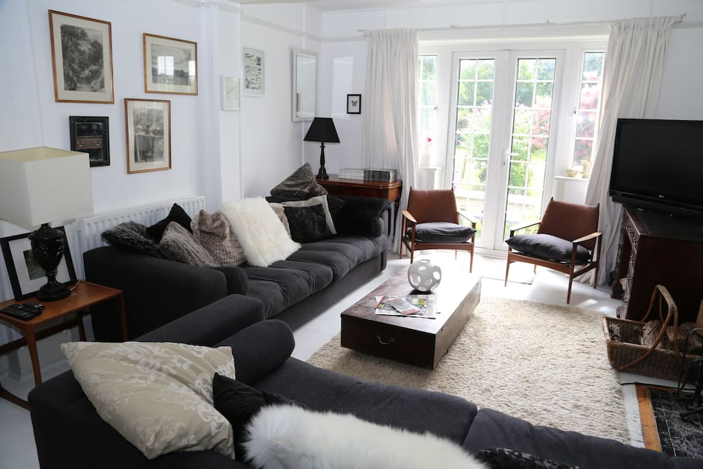 Sitting Room with French doors onto the south garden