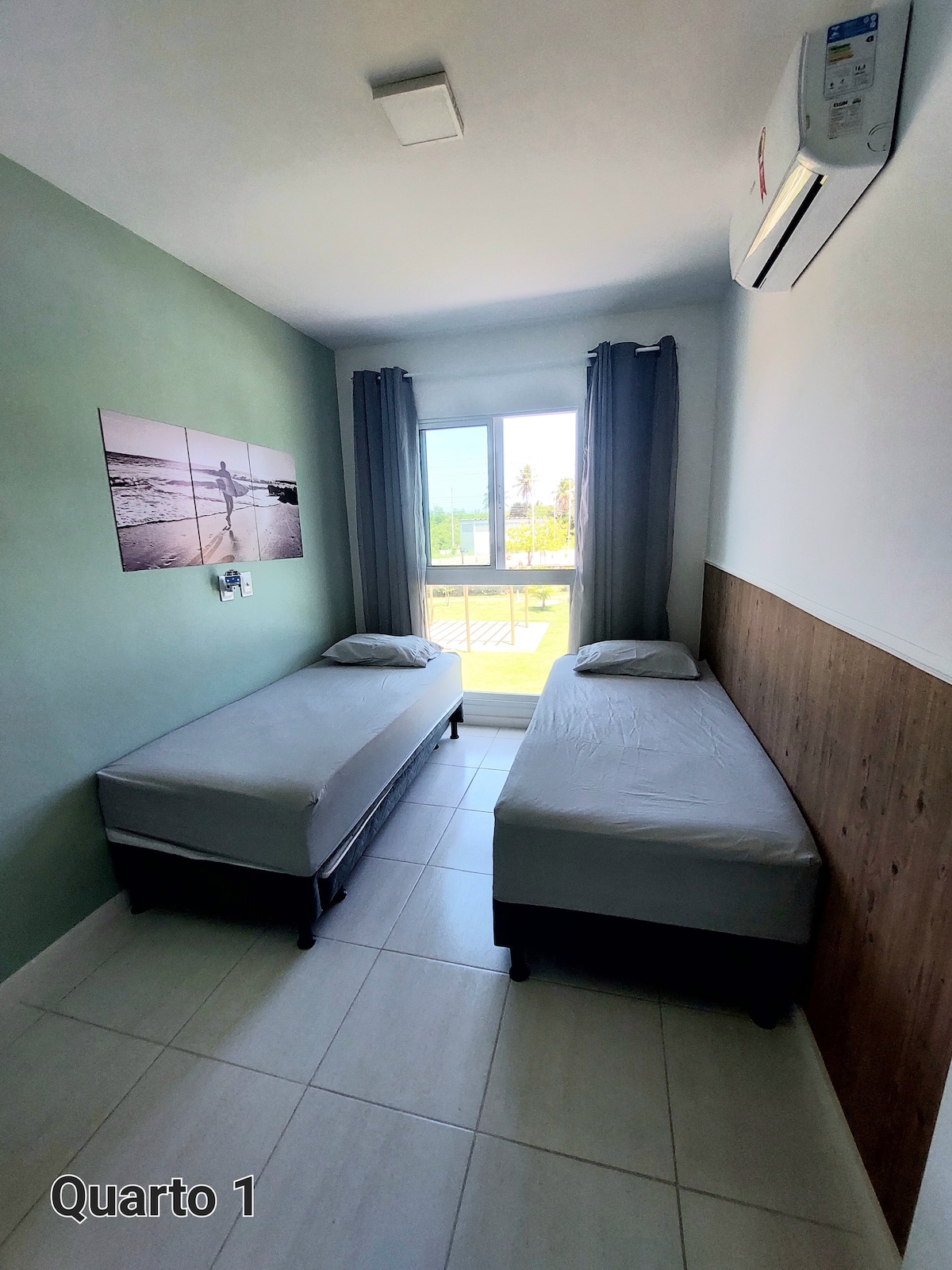 2张床，带辅助设施