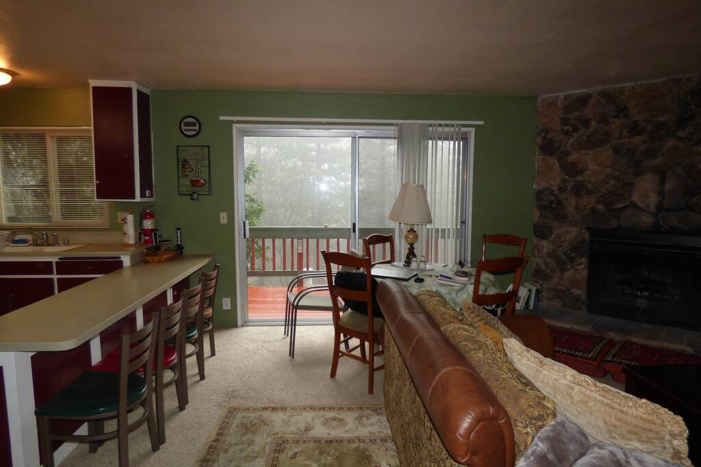 Living Room and kitchen area, Main Level;