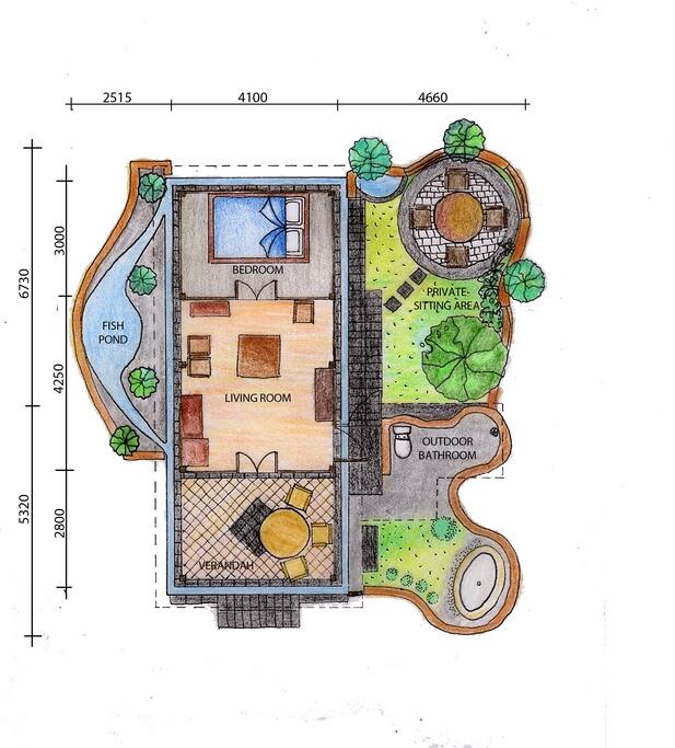 Sketch of Bungalow 3