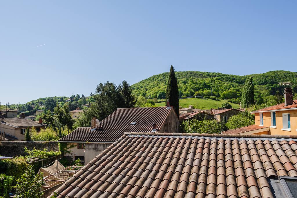 Vue de la terrasse du salon