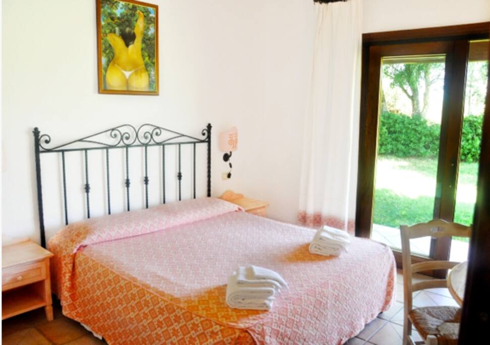 The bedroom.
