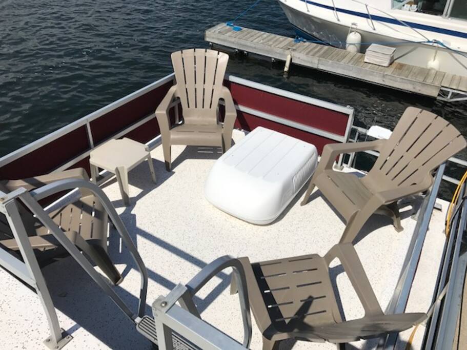 Outdoor lounge area