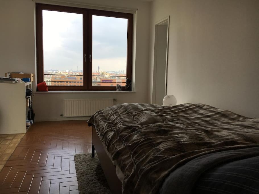 cozy bed - wake up to an incredible view or shut the blinders