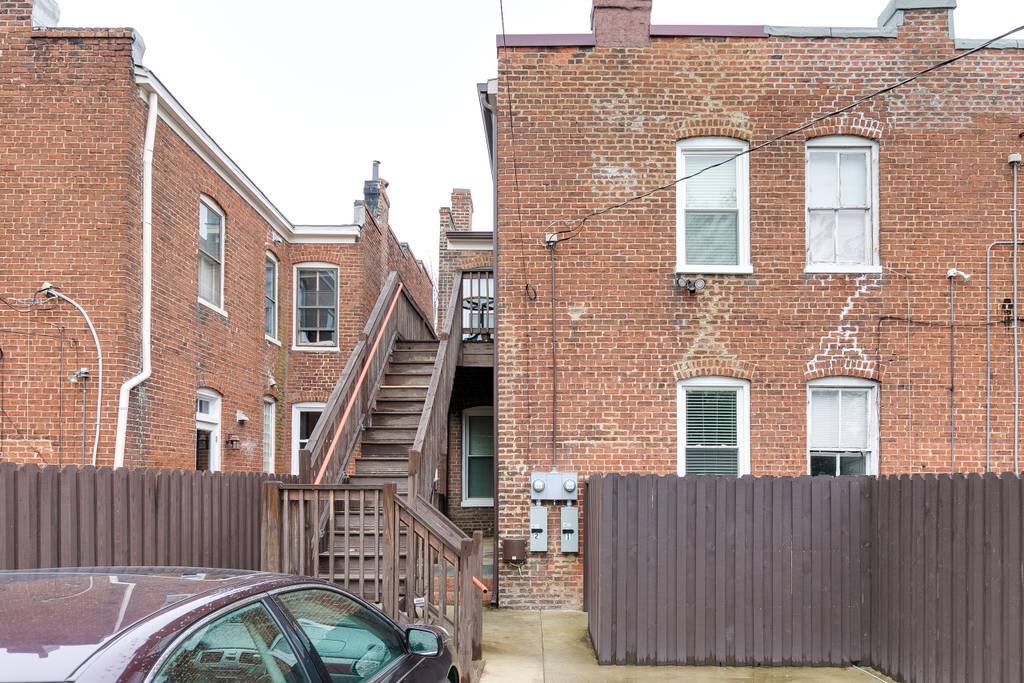 Staircase that leads to your apartment.