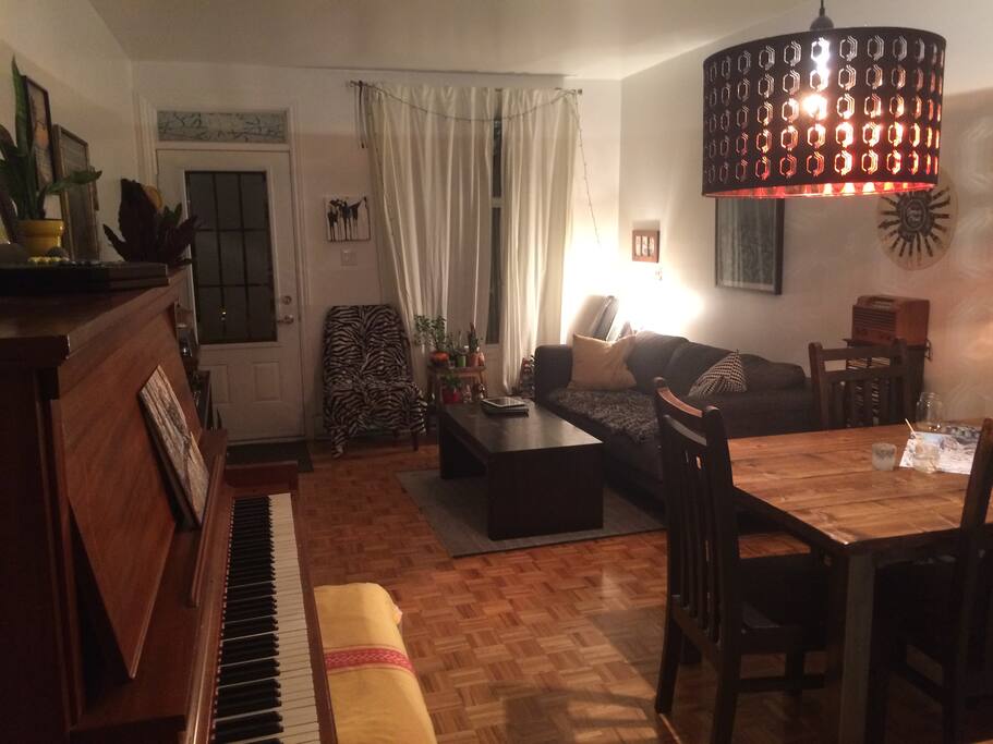 Air ouverte salon, salle à manger, cuisine