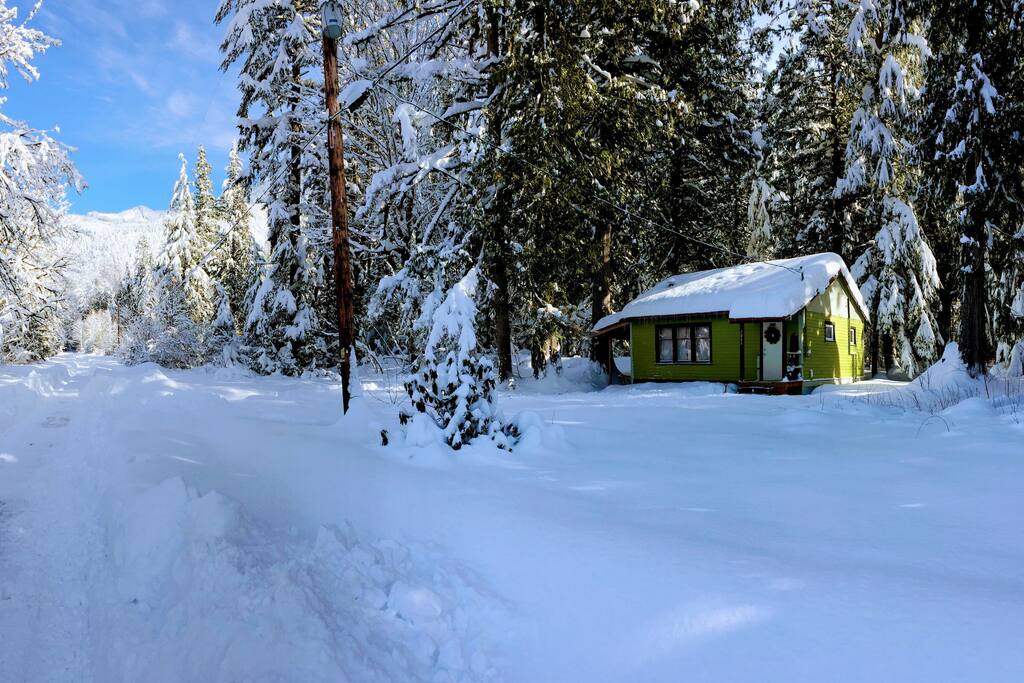 Winter view (on a good year). This was 2016-17, a very good year!