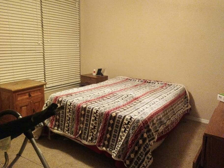 I have replaced the bed with a new one and a head board. Will replace this photo shortly :)