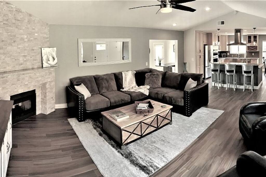 Spacious living room for the whole family.