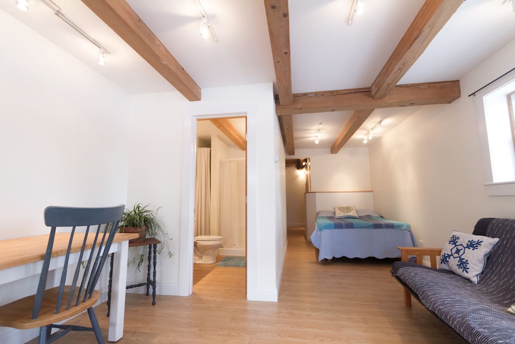 Spacious, yet cozy and warm.