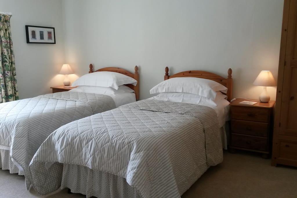 Guests say our twin beds are really comfy!
