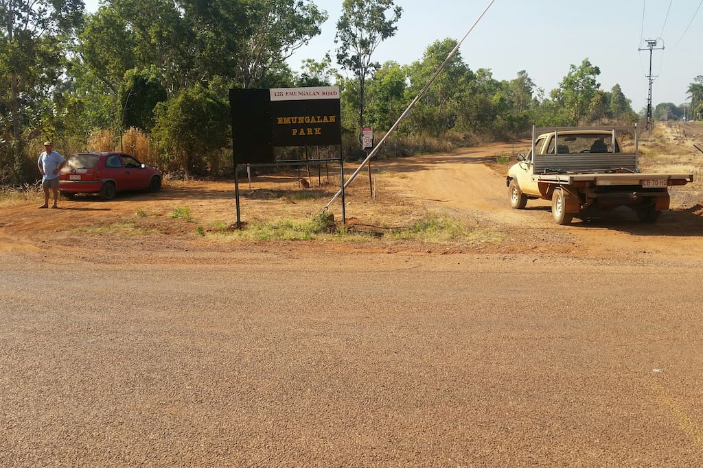 The Entrance to Emungalan Park on Emungalan Road