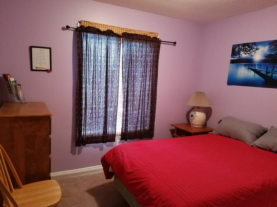Memory foam top mattress double bed.