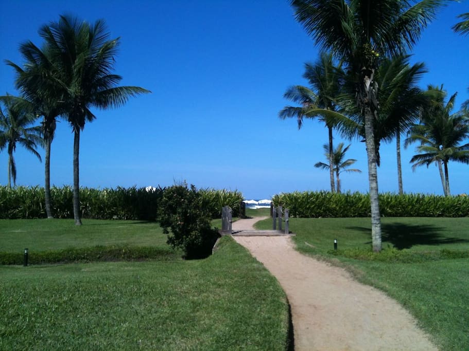 Caminho privativo para a praia
