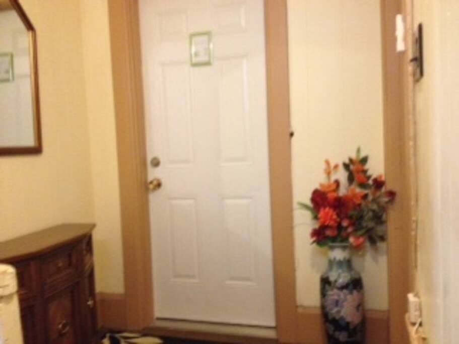 Interior entrance to apartment.