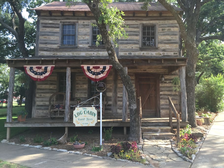 The Log Cabin Guest Haus Cabins for Rent in Cisco, Texas, United States