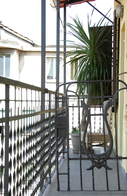 View of the entrance from the balcony