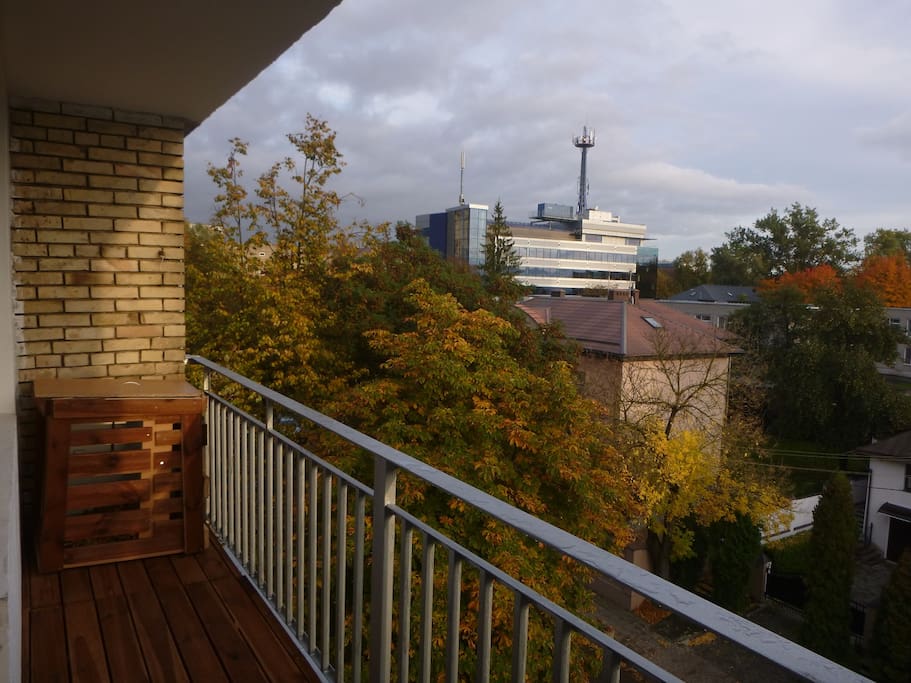 Our balcony with its composter